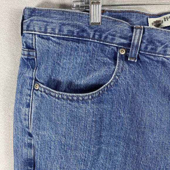 Harley Davidson Genuine Motorclothes Blue Straight Leg Jeans Mens Zip Size 40/30 - Picture 6 of 12